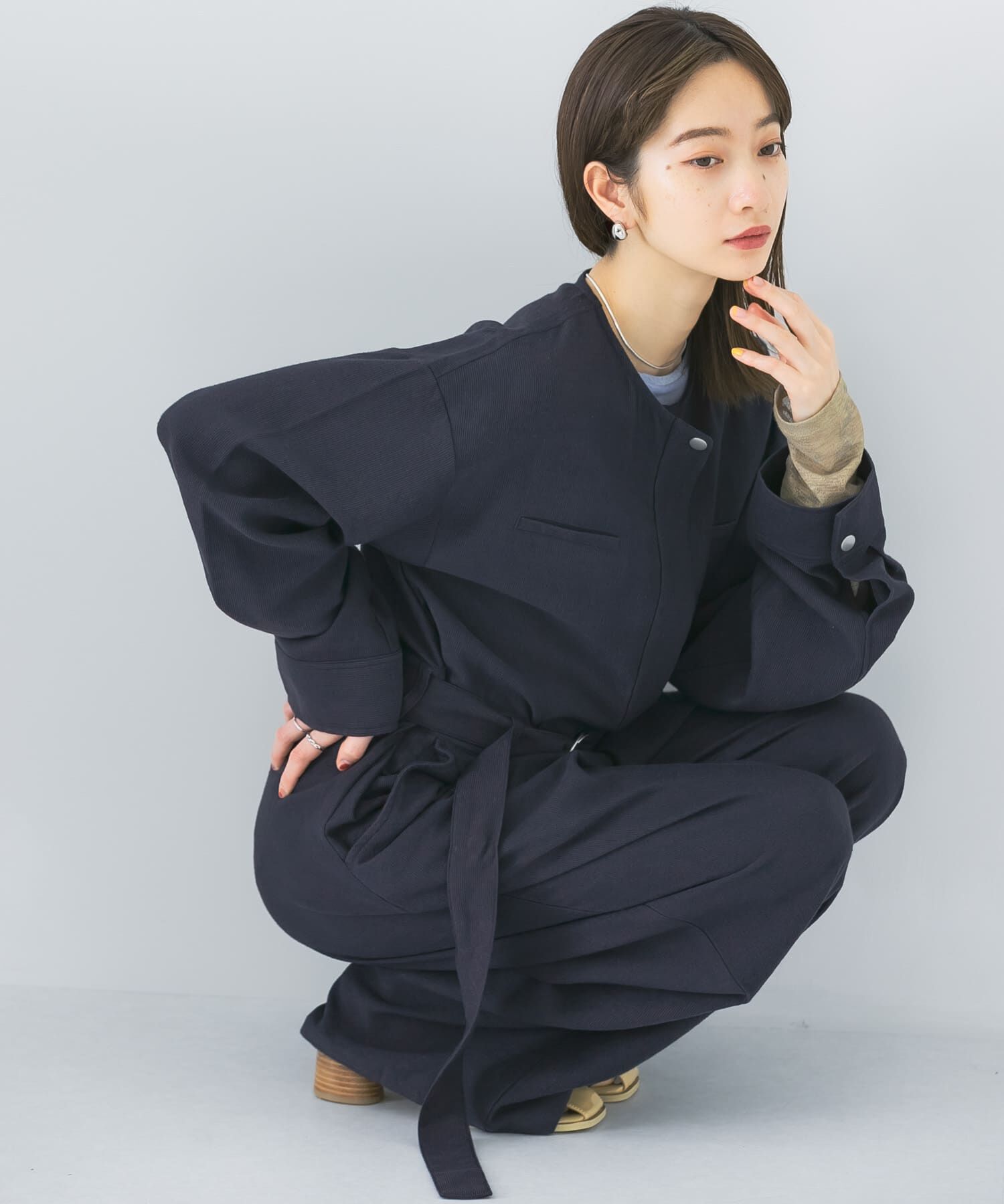  「BIGシルエットジャンプスーツ」|スカート|