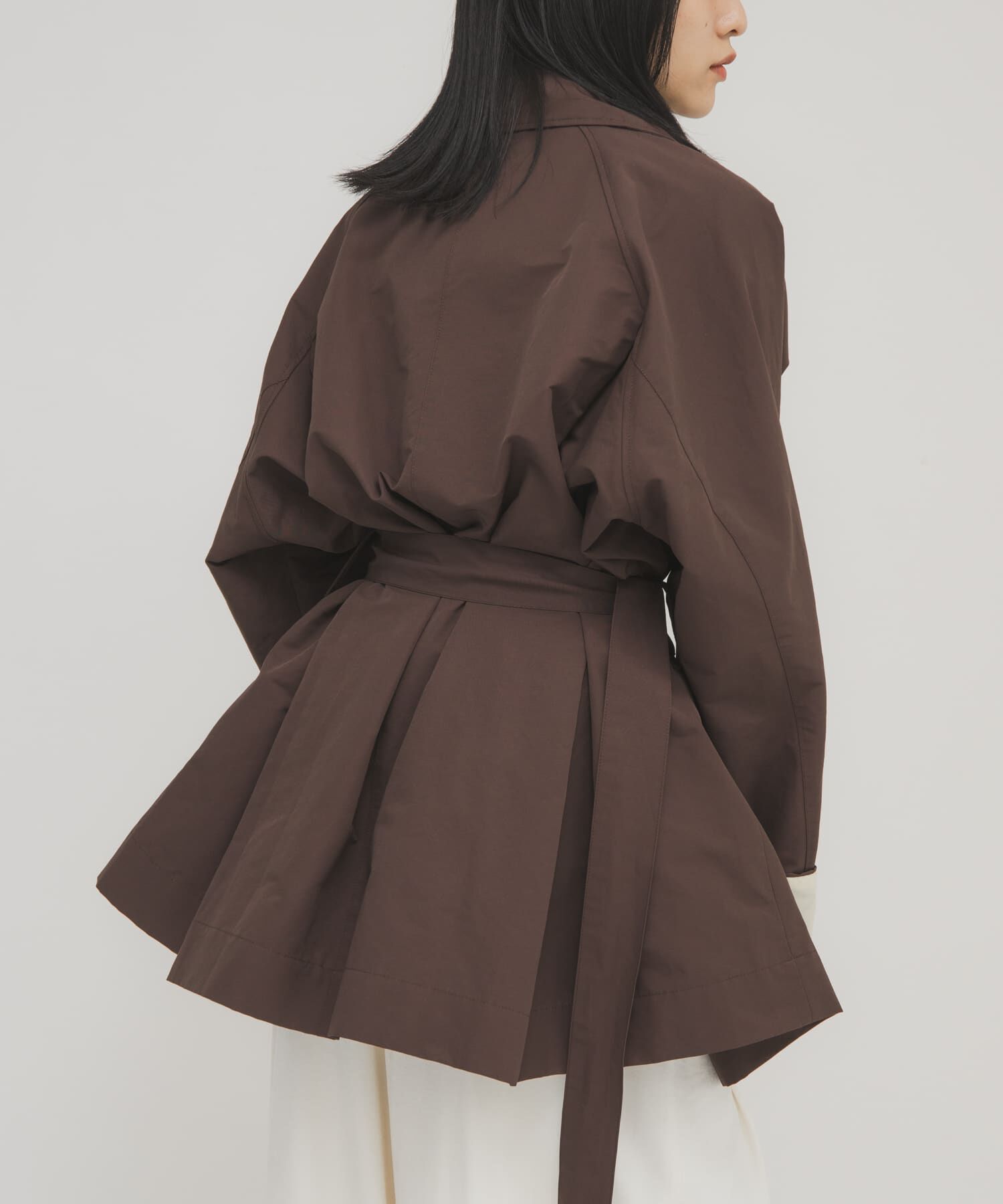  「テントラインBIGミドルコート」|ノーカラーコート|