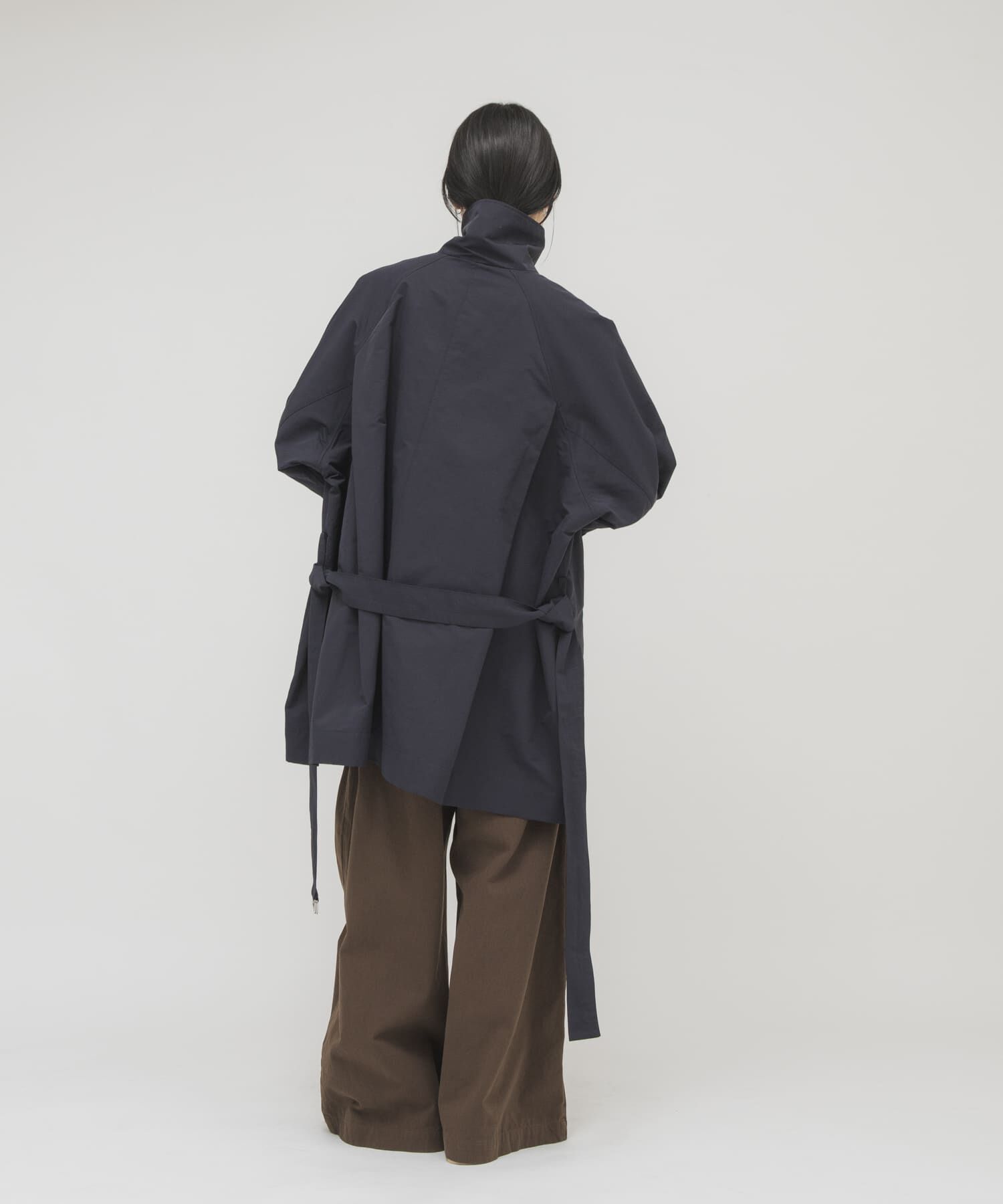  「テントラインBIGミドルコート」|ノーカラーコート|