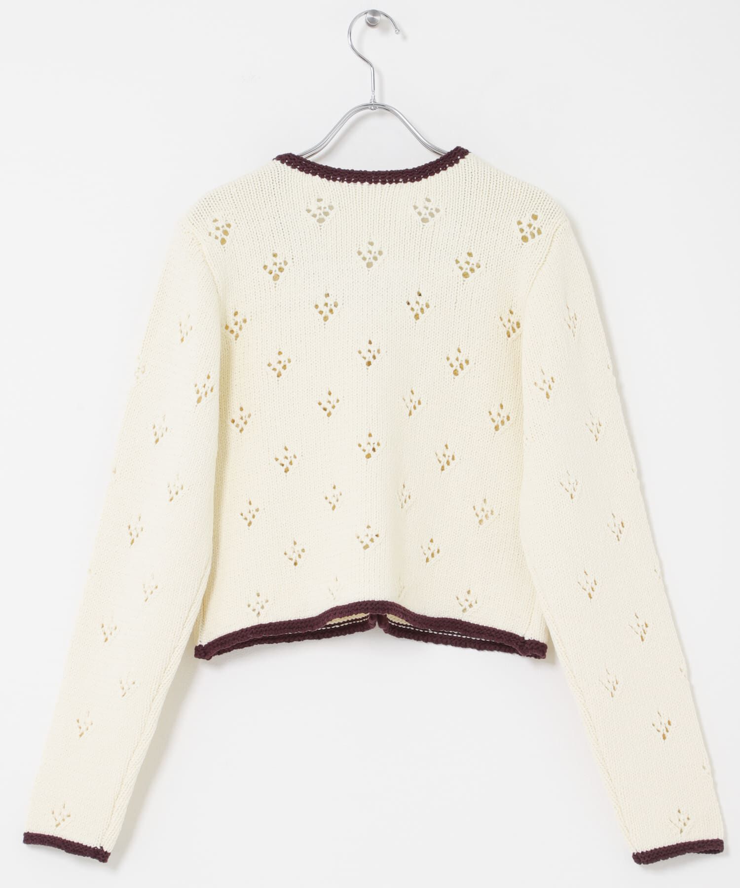  「アイレットコンパクトカーディガン」|カーディガン|