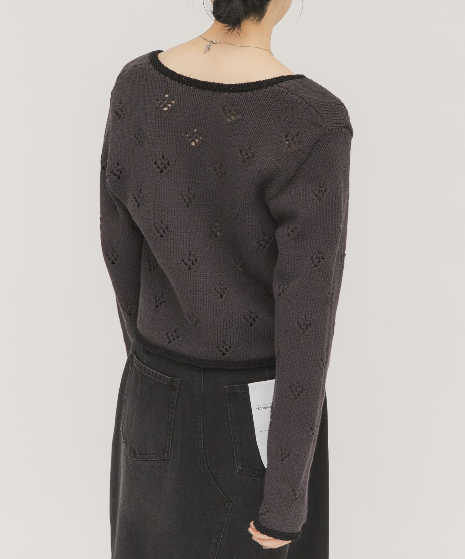  「アイレットコンパクトカーディガン」|カーディガン|