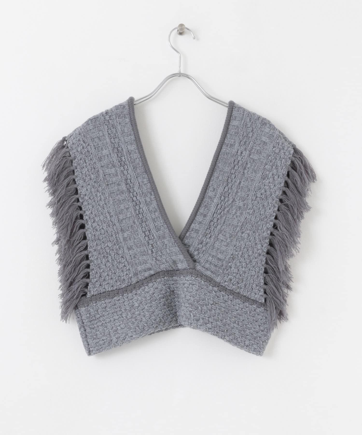 SENSE OF PLACE by URBAN RESEARCH「フリンジニットベスト」|ベスト・ジレ|