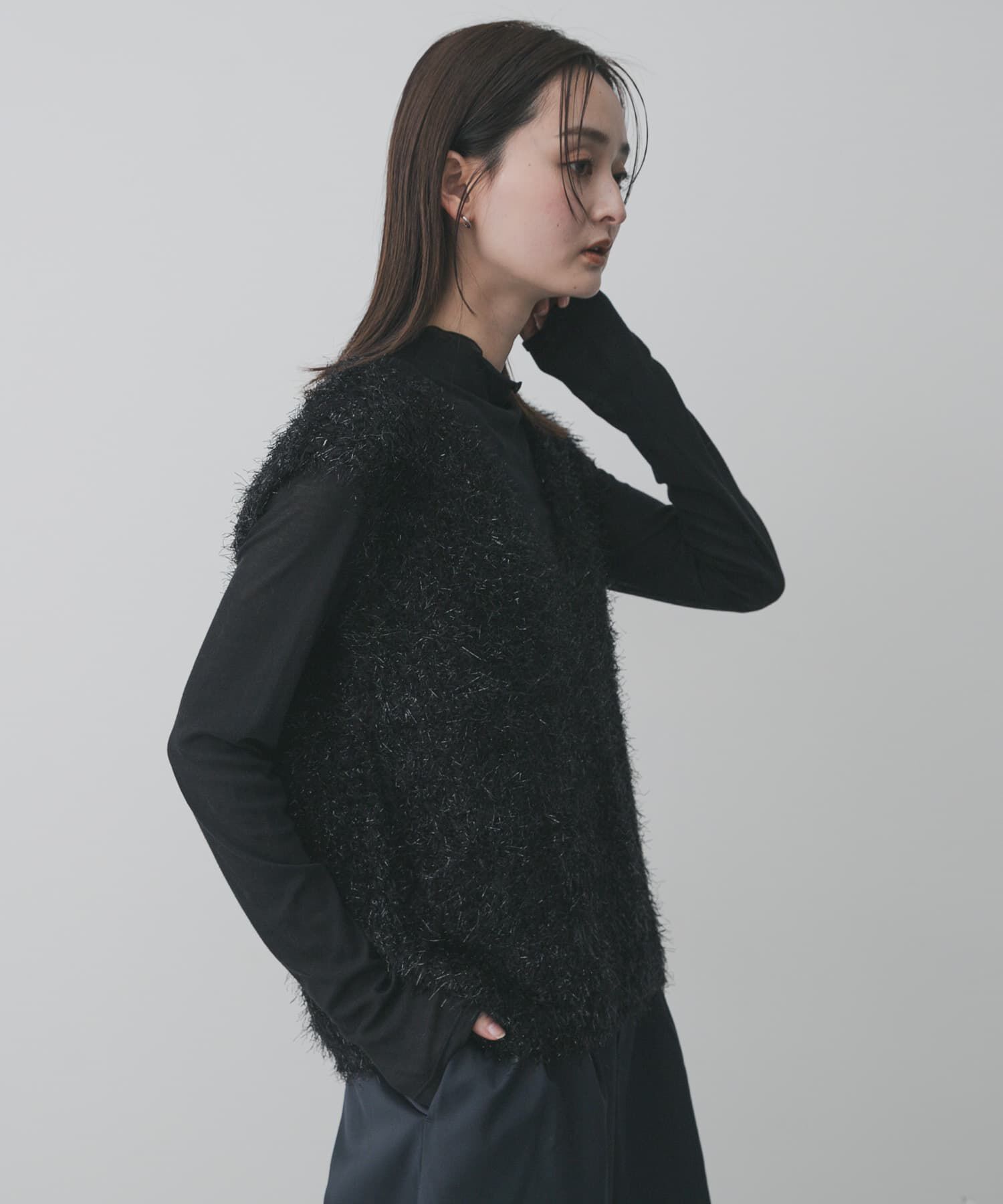 SENSE OF PLACE by URBAN RESEARCH「モールフェザーニットベスト」|ベスト・ジレ|