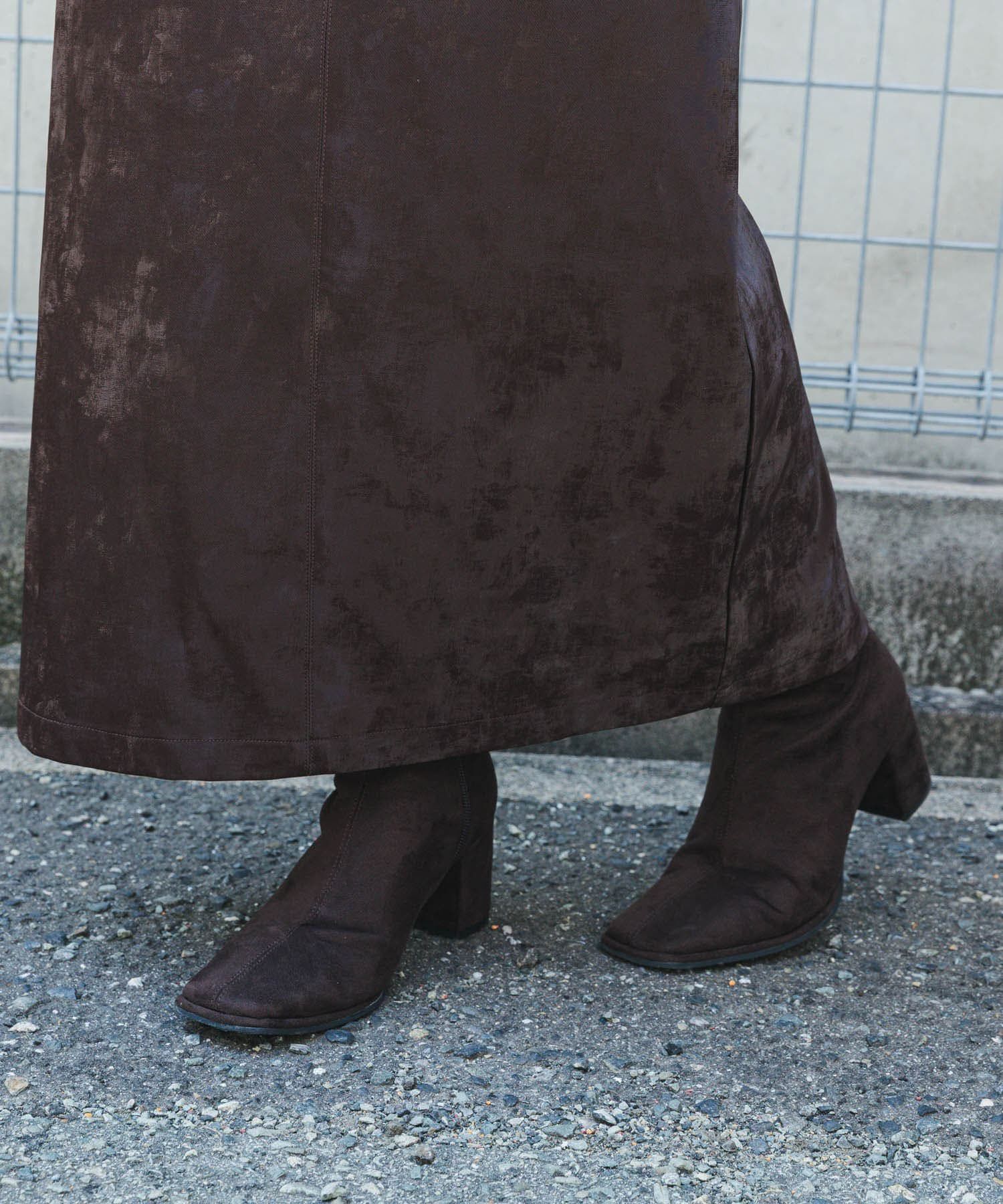 SENSE OF PLACE by URBAN RESEARCH「スクエアトウセンターシームストレッチブーツ」|ショートブーツ|