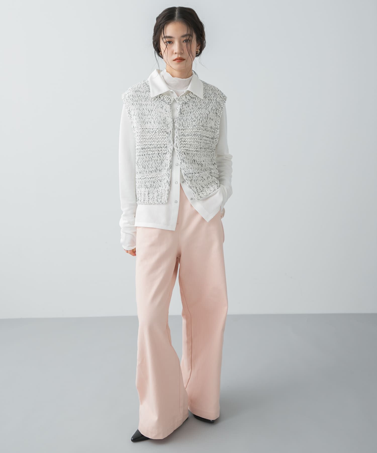 SENSE OF PLACE by URBAN RESEARCH「『洗濯可』ミックスカラーローゲージベスト」|ベスト・ジレ|