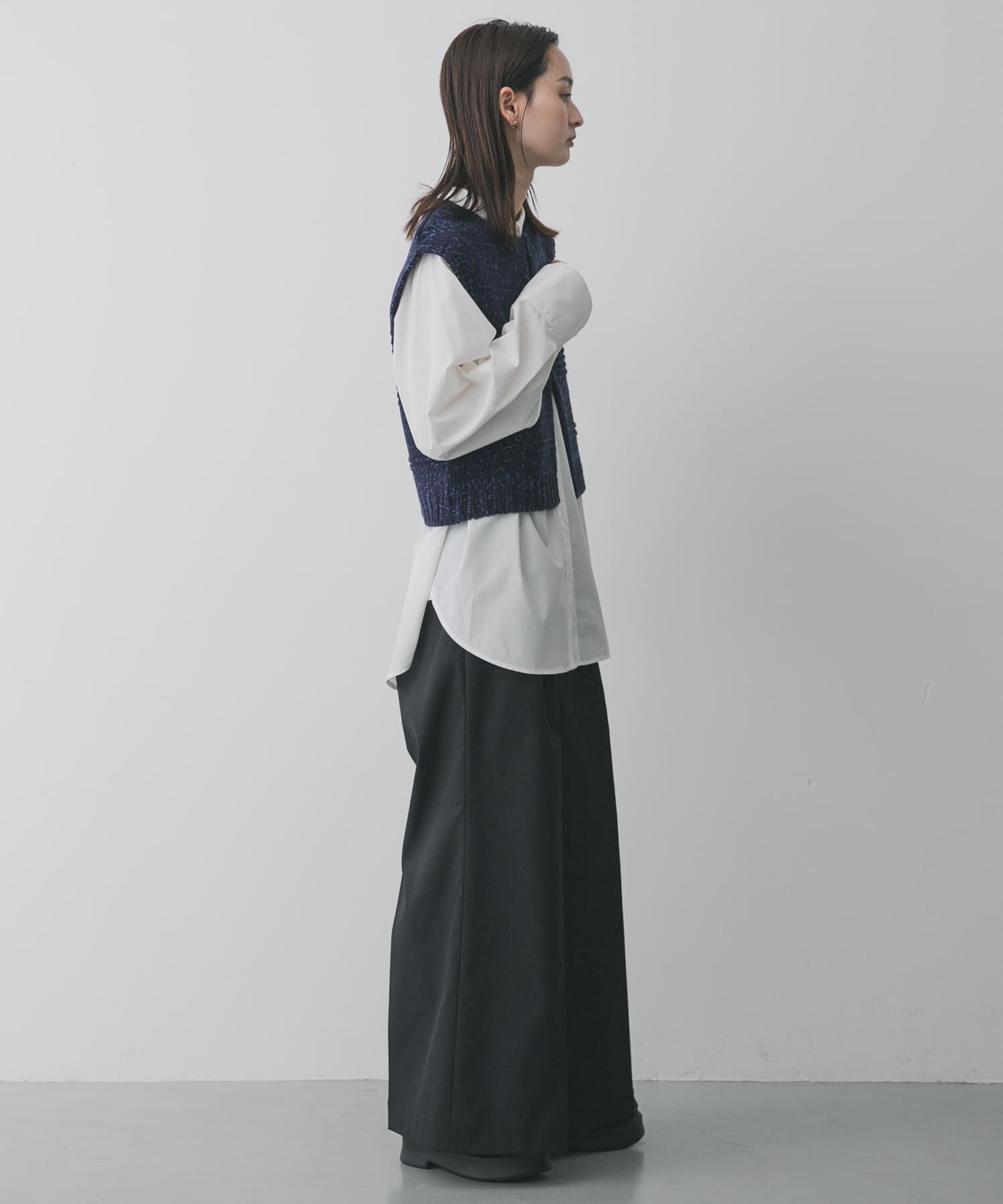 SENSE OF PLACE by URBAN RESEARCH「『洗濯可』ミックスカラーローゲージベスト」|ベスト・ジレ|