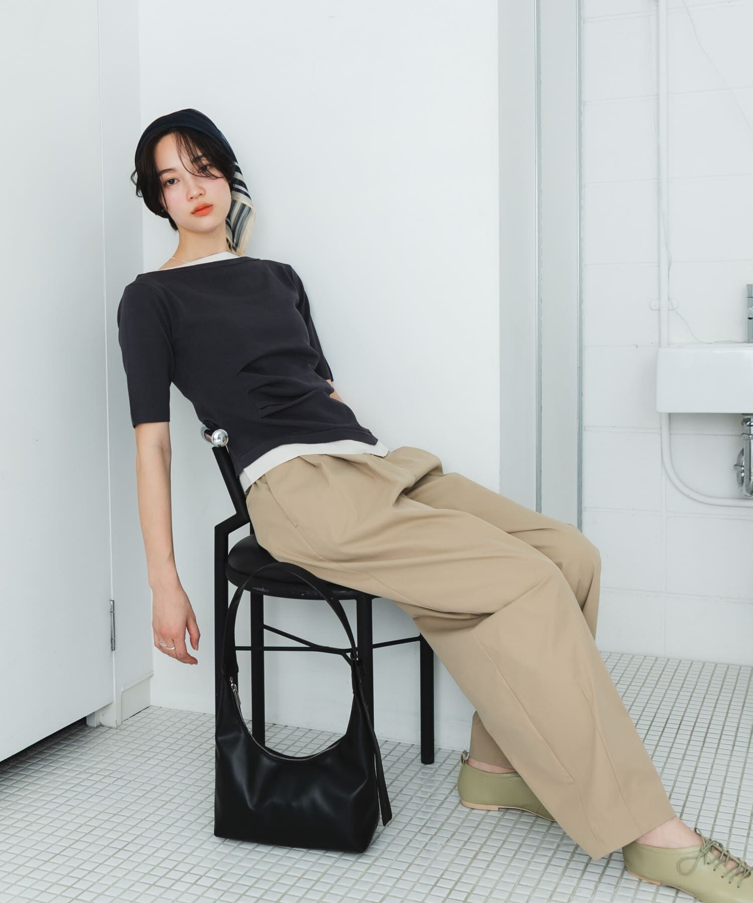 SENSE OF PLACE by URBAN RESEARCH「『抗菌』ギャザーレースアップシューズ」|その他|