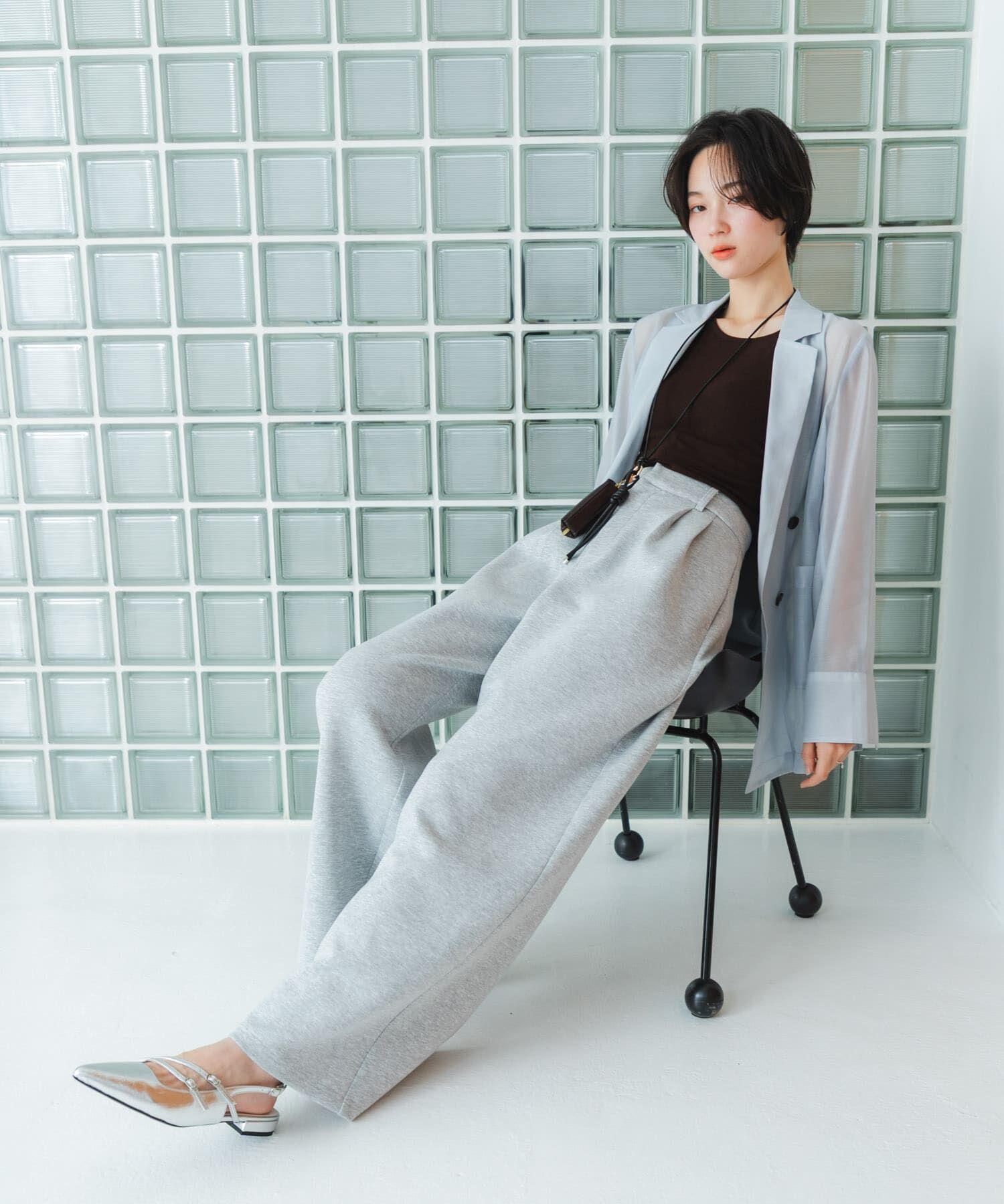 SENSE OF PLACE by URBAN RESEARCH「アシメネックカップツキキャミソール」|キャミソール|