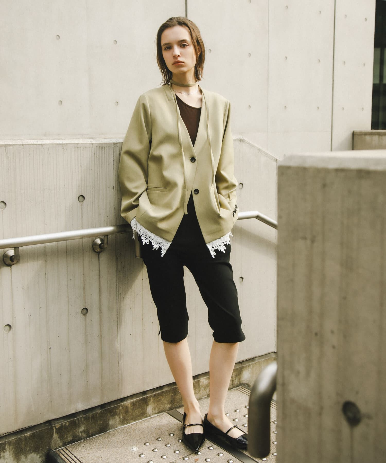 SENSE OF PLACE by URBAN RESEARCH「アシメネックカップツキキャミソール」|キャミソール|