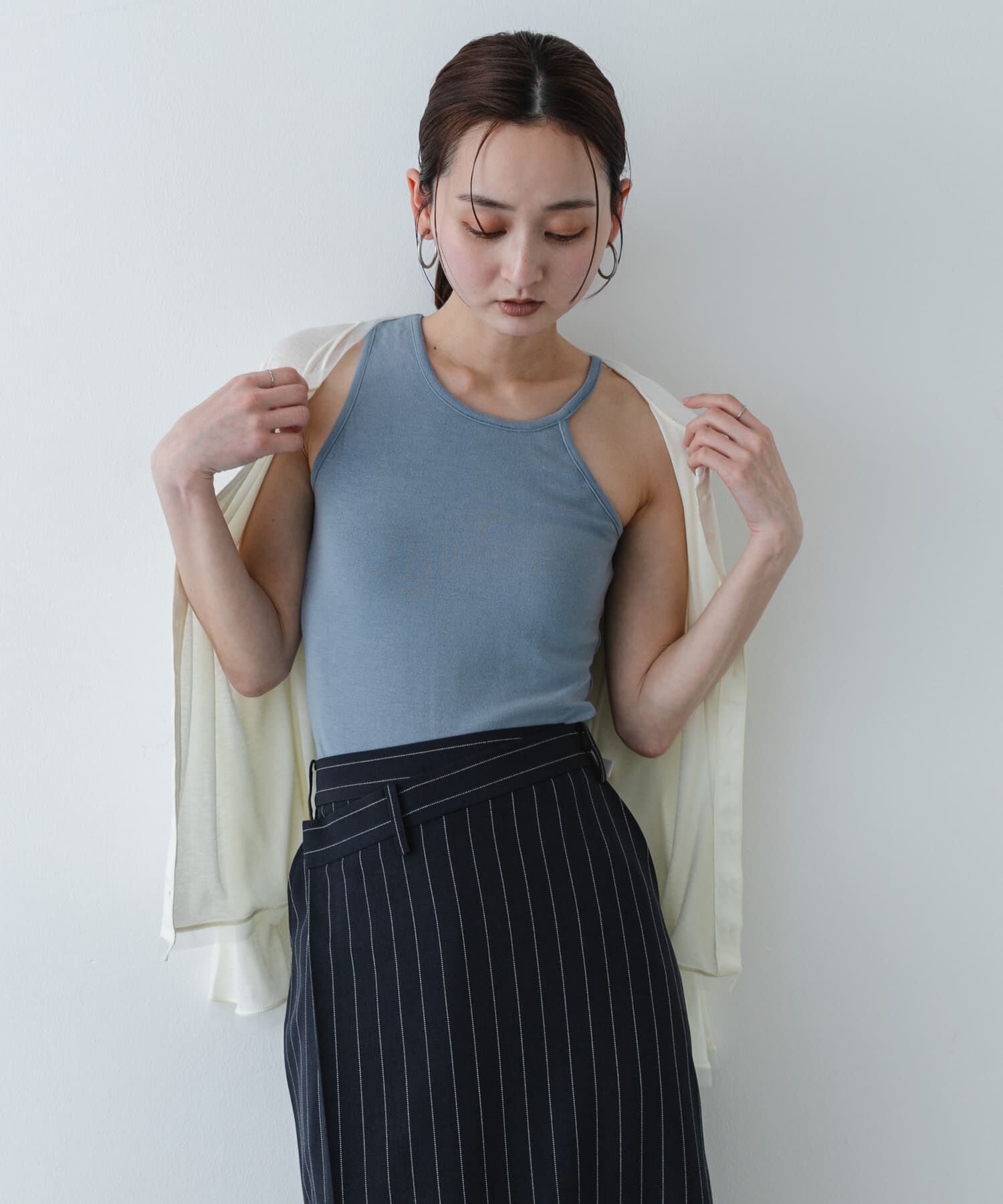 SENSE OF PLACE by URBAN RESEARCH「アシメネックカップツキキャミソール」|キャミソール|