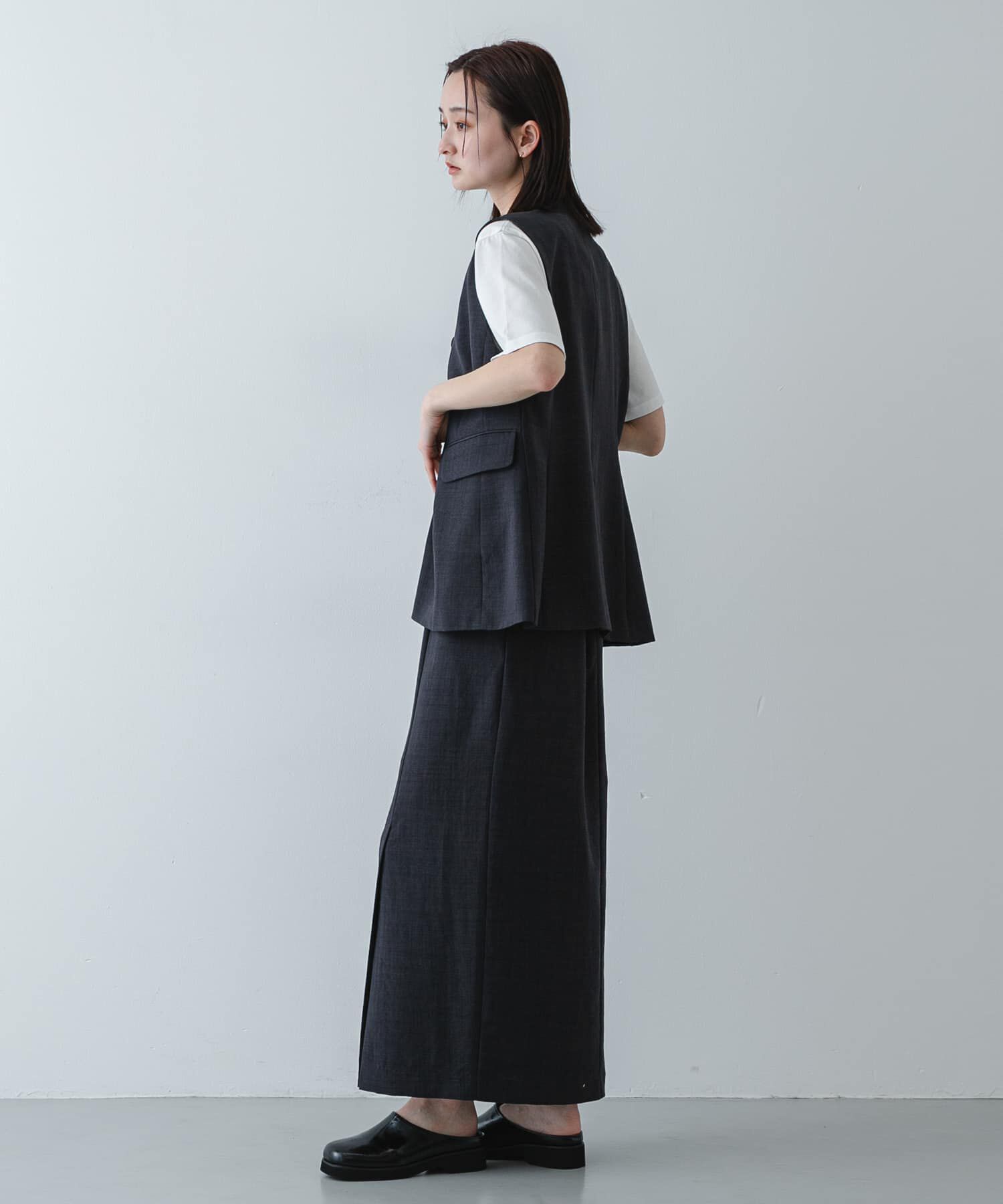 SENSE OF PLACE by URBAN RESEARCH「『UR TECH DRYLUXE』リネンライクジレ」|ベスト・ジレ|