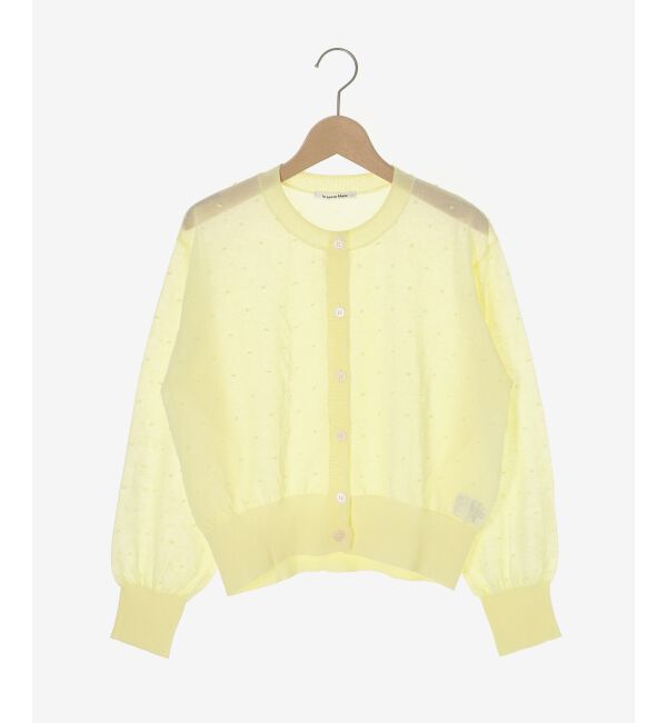  「シアードットクルーカーディガン」|カーディガン|