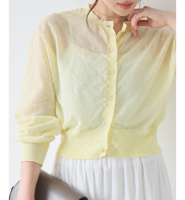  「シアードットクルーカーディガン」|カーディガン|