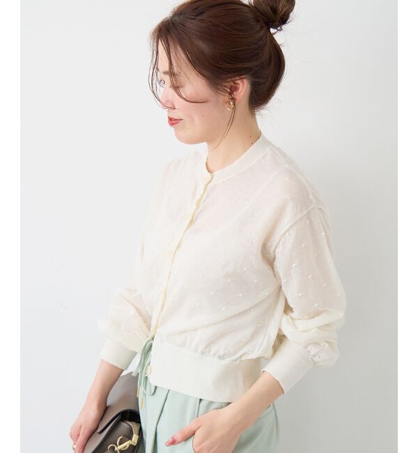  「シアードットクルーカーディガン」|カーディガン|