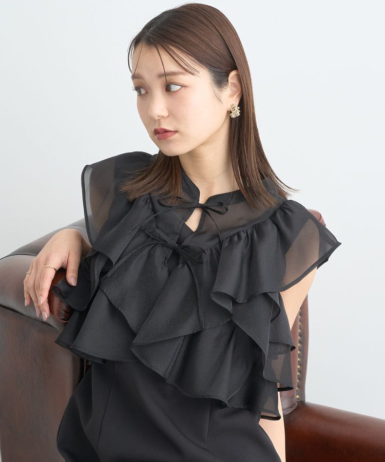 earth music&ecology「SET2点フリルボレロ＋ナローワンピース」|ワンピース|