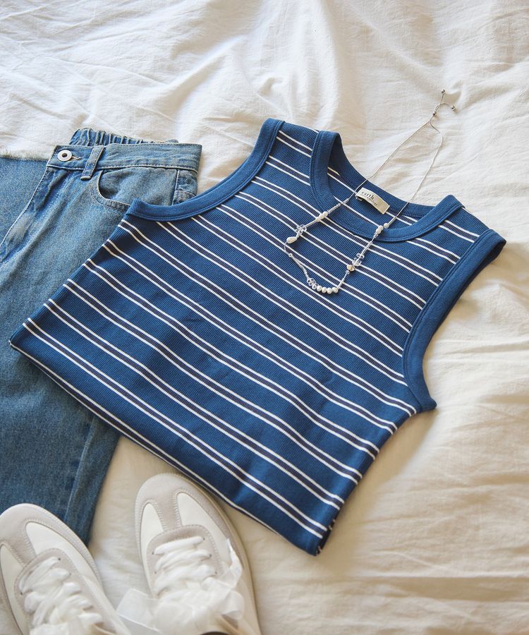 earth music&ecology「リブタンクトップ」|インナー|