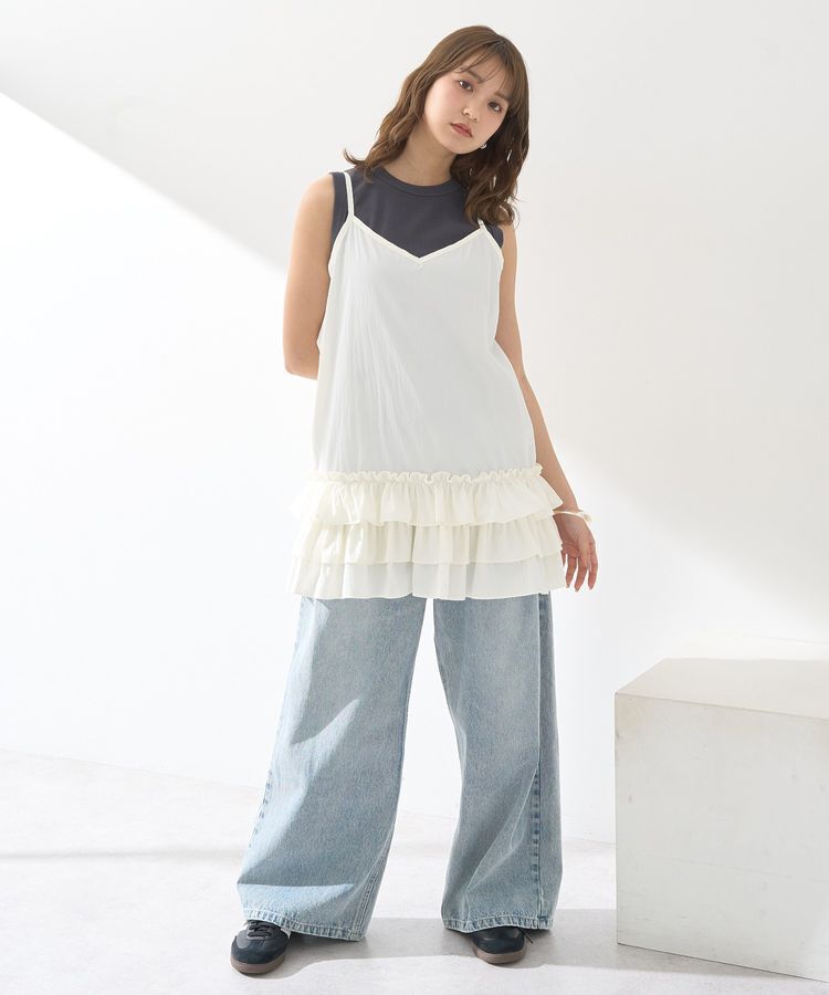 earth music&ecology「リブタンクトップ」|インナー|