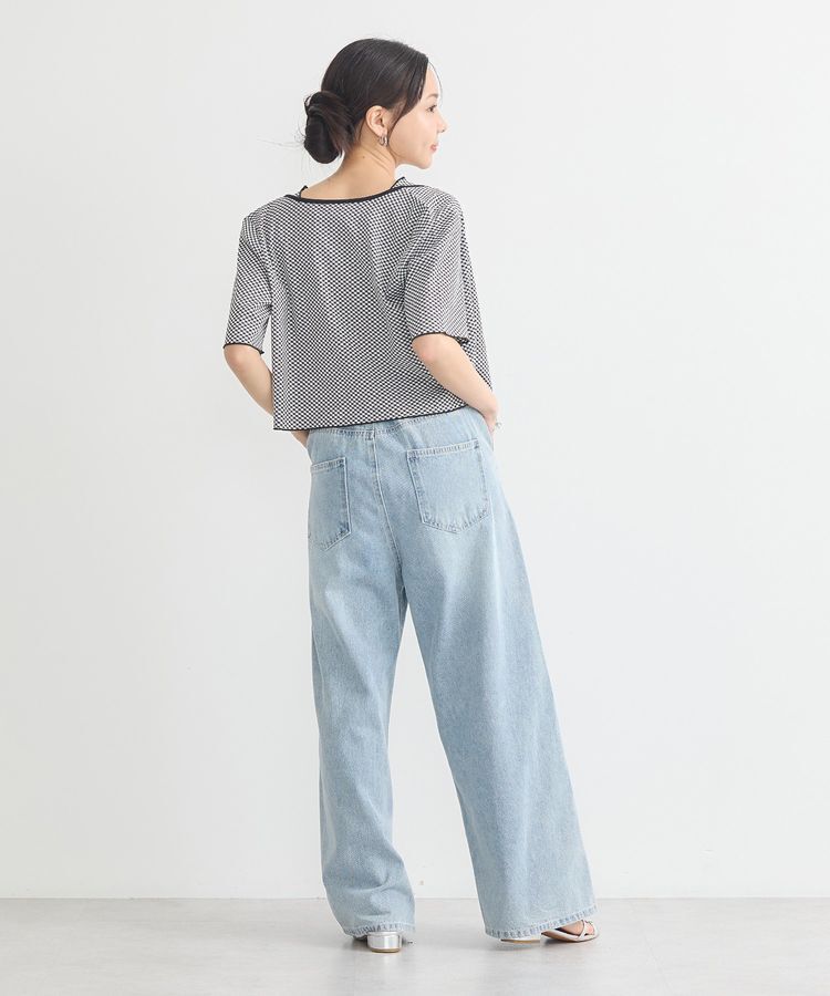 earth music&ecology「SET2点ギンガムメロ-カーデ＋リボンタンク」|カーディガン|