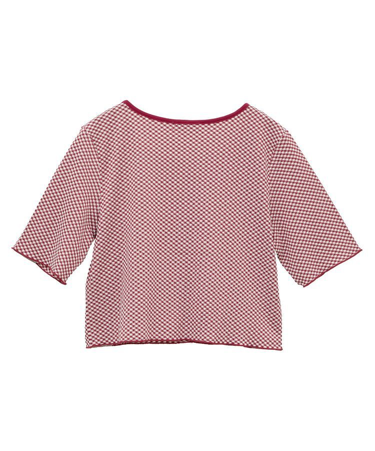 earth music&ecology「SET2点ギンガムメロ-カーデ＋リボンタンク」|カーディガン|