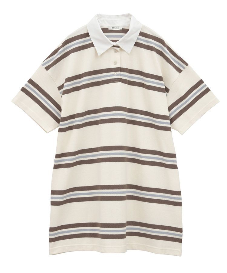 earth music&ecology「レトロボーダーラガーミニワンピース」|ワンピース|