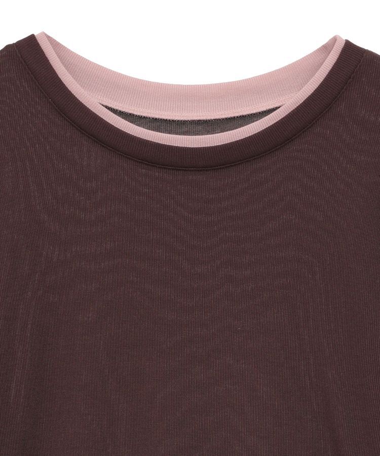 earth music&ecology「レイヤードシアープルオーバー」|Tシャツ・カットソー|