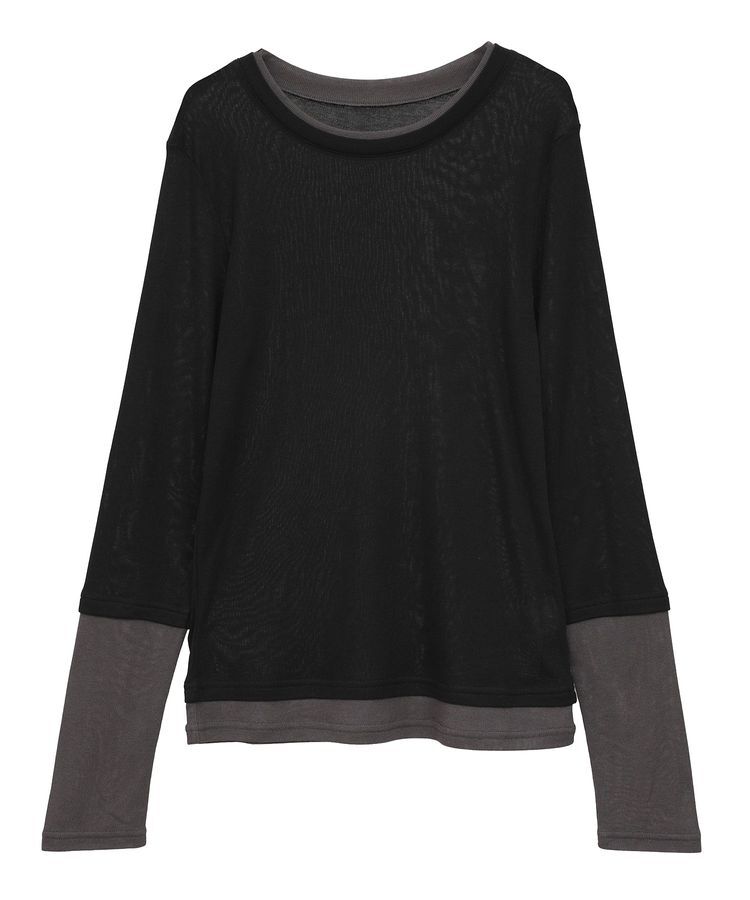 earth music&ecology「レイヤードシアープルオーバー」|Tシャツ・カットソー|