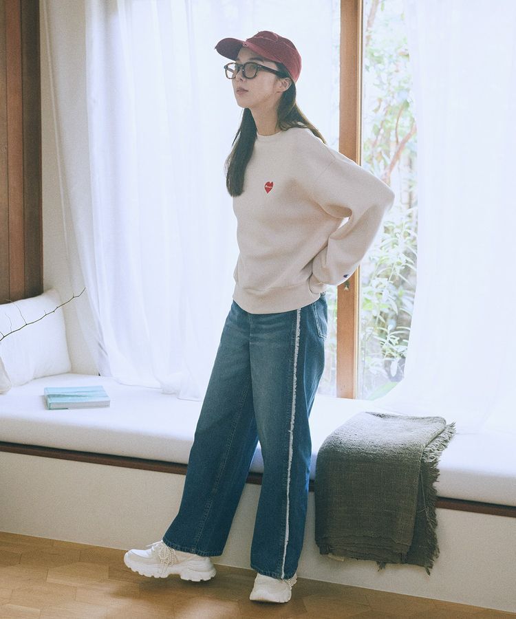 earth music&ecology「Chaｍpion&times;emaeポンチハートスウェット」|スウェット・ジャージ|