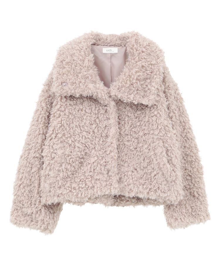 earth music&ecology「プードルファーショートブルゾン」|ブルゾン・スタジャン|