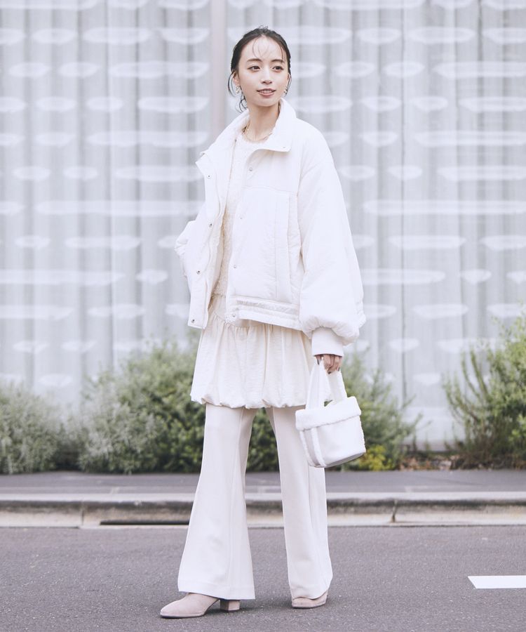 earth music&ecology「ラウンド切り替えバルーンミニスカート」|スカート|