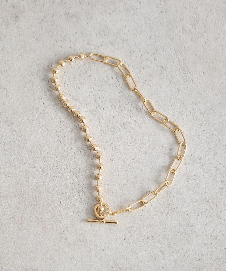 earth music&ecology「マンテルチェーンMIXネックレス」|ネックレス|Gold