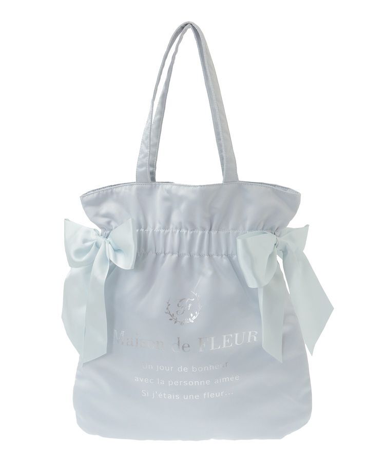 Maison de FLEUR「ダブルリボンギャザートートバッグ」|トートバッグ|