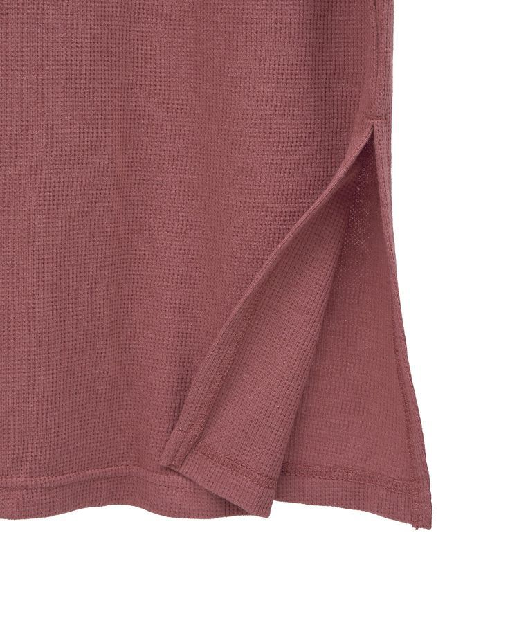 AMERICAN HOLIC「ワッフルサイドスリット半袖ワンピース」|ワンピース|