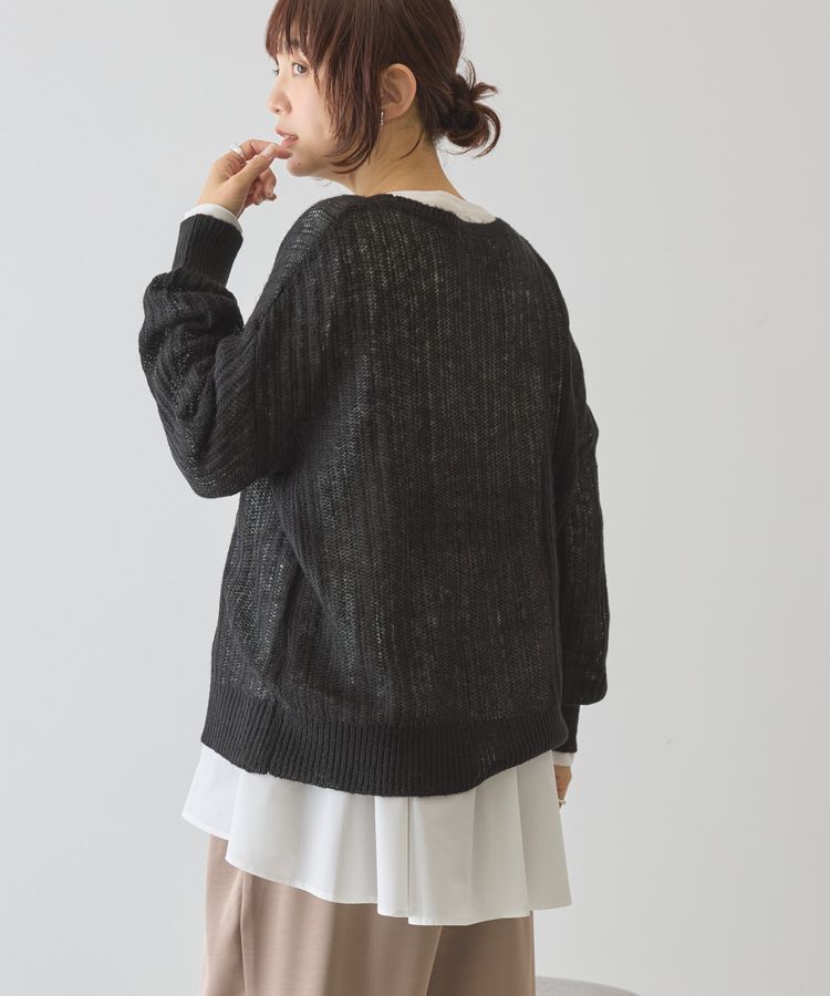 AMERICAN HOLIC「モヘアタッチルーズ編みプルオーバー」|ニット・セーター|