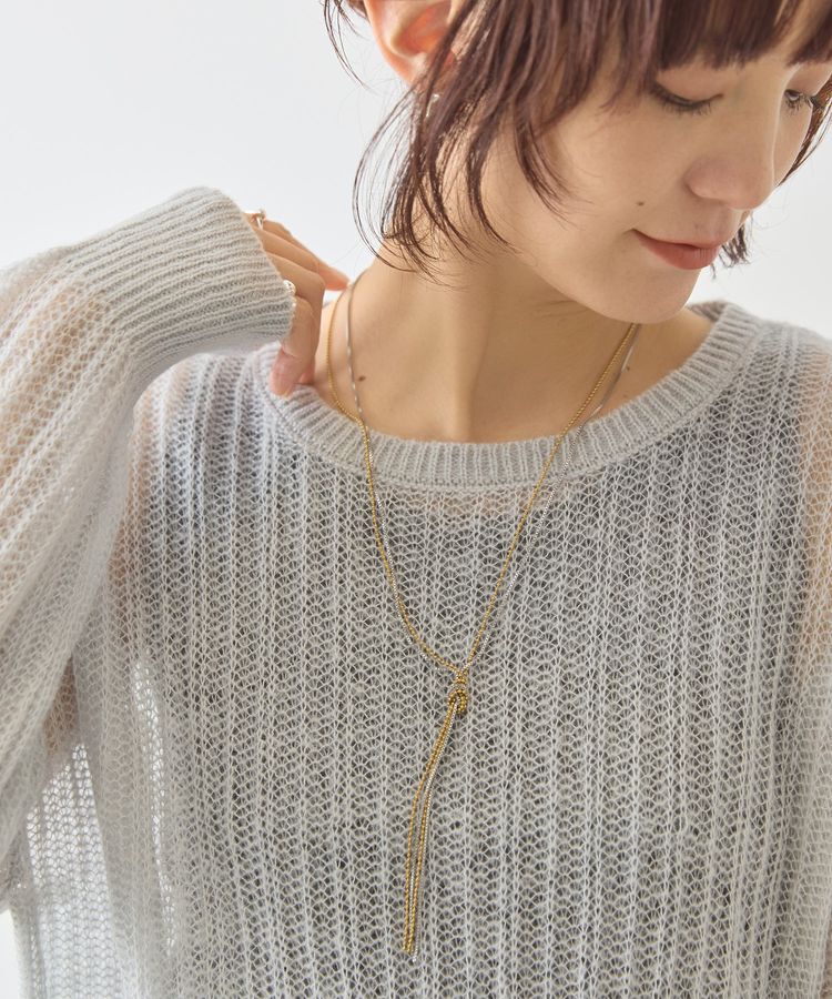 AMERICAN HOLIC「モヘアタッチルーズ編みプルオーバー」|ニット・セーター|