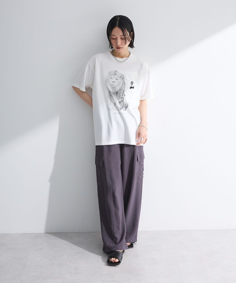 Green Parks「・DOUBLE FLAGS アニマルプリントTEE」|Tシャツ・カットソー|