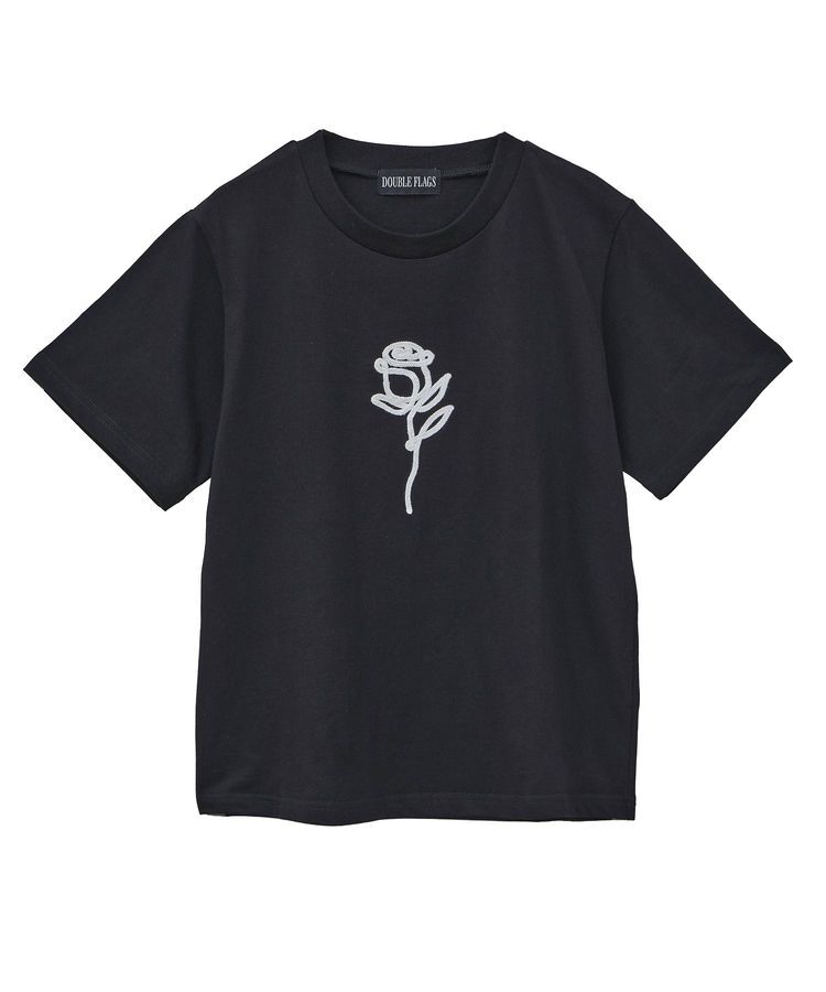 Green Parks「・DOUBLE FLAGS ローズチェーン刺繍TEE」|Tシャツ・カットソー|