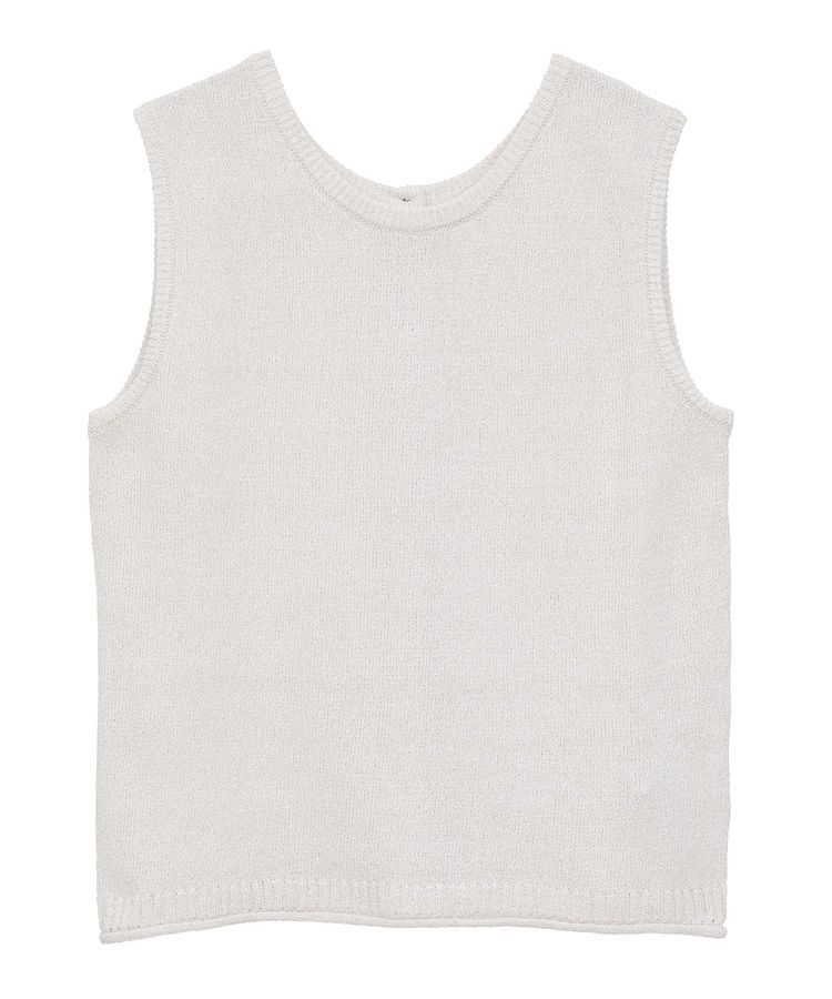 Green Parks「前後2way ミックスカラーノースリーブニット」|ベスト・ジレ|