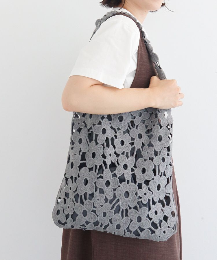 Green Parks「・cache cache フラワーレーストートバッグ」|トートバッグ|