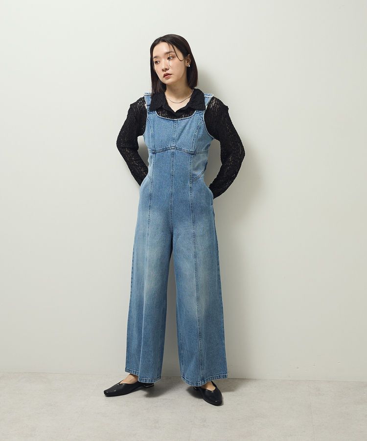 Green Parks「・SUGAR SPOON デニムコルセットオールインワン」|オールインワン|