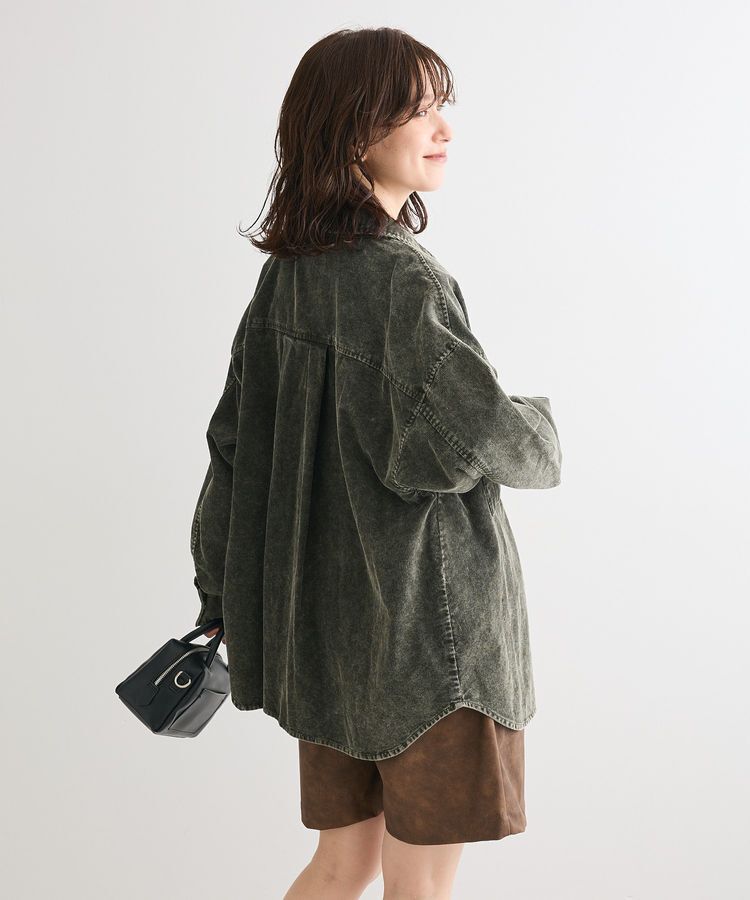 Green Parks「・ELENCARE DUE ケミカルコーデュロイシャツ」|シャツ・ブラウス|