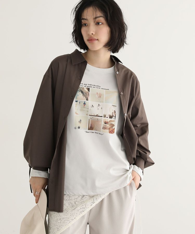 Green Parks「分割フォト長袖Tシャツ」|Tシャツ・カットソー|