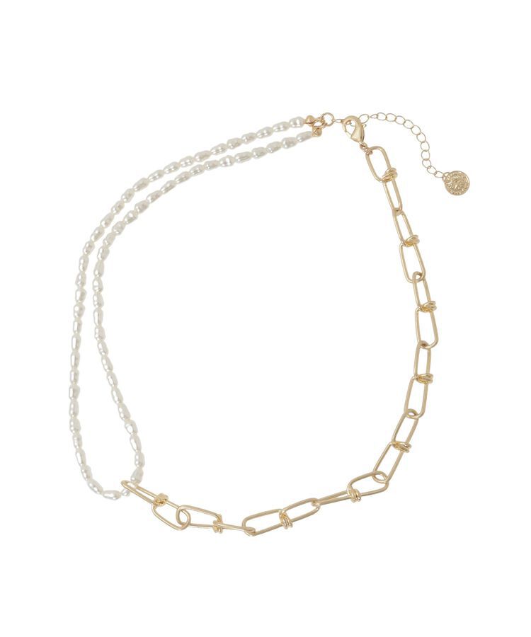 Green Parks「デザインチェーンアシメネックレス」|ネックレス|Gold