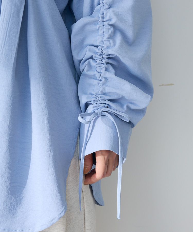 Green Parks「【WEB限定】ドロストシャーリングウエストタックシャツⅡ」|シャツ・ブラウス|