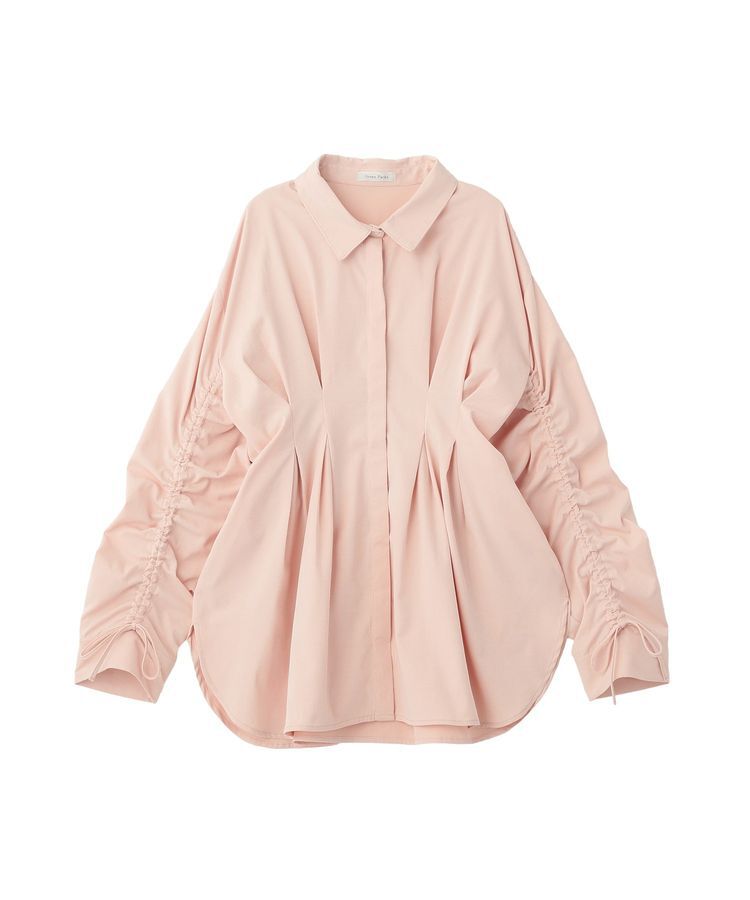 Green Parks「【WEB限定】ドロストシャーリングウエストタックシャツⅡ」|シャツ・ブラウス|