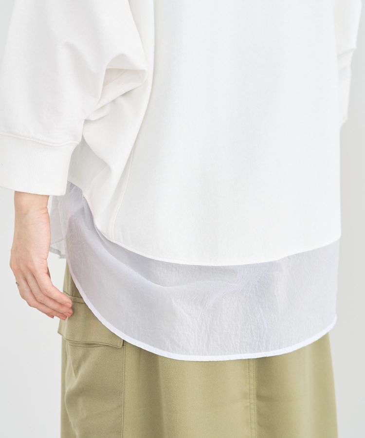 Green Parks「七分袖ドルマン裏毛シアードッキングプルオーバー」|Tシャツ・カットソー|