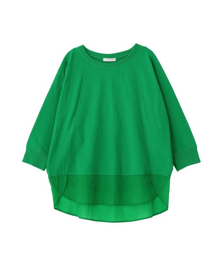 Green Parks「七分袖ドルマン裏毛シアードッキングプルオーバー」|Tシャツ・カットソー|