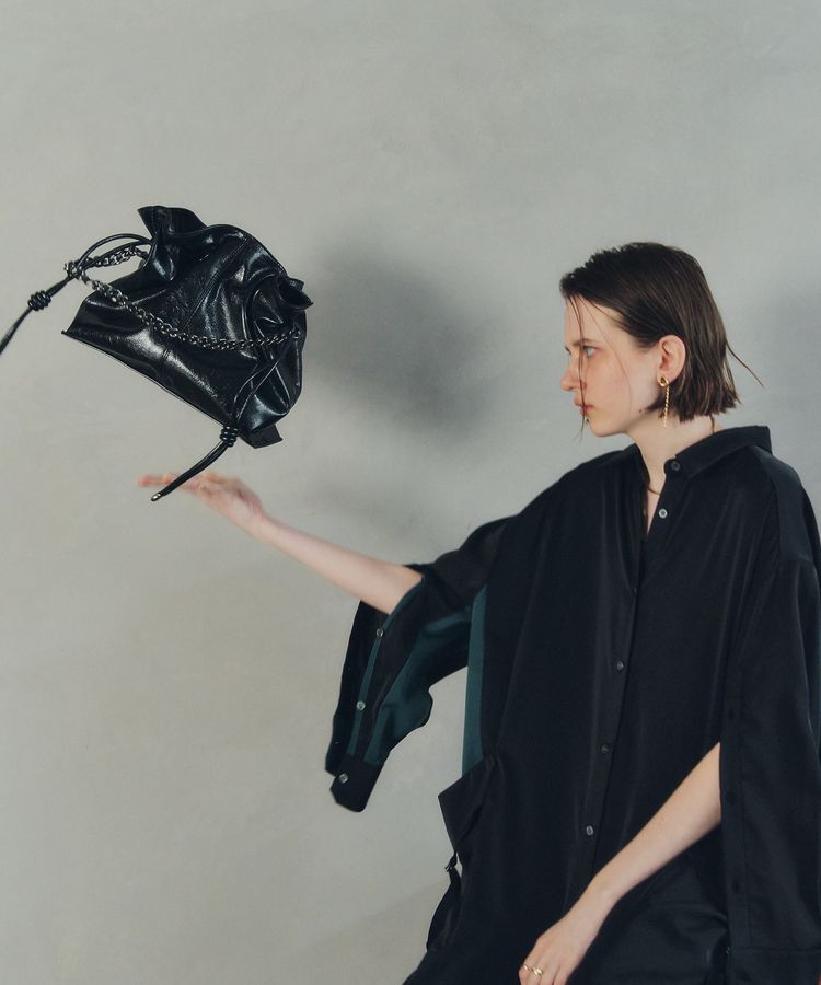 YECCA VECCA「2wayチェーンギャザーバッグ」|ハンドバッグ|