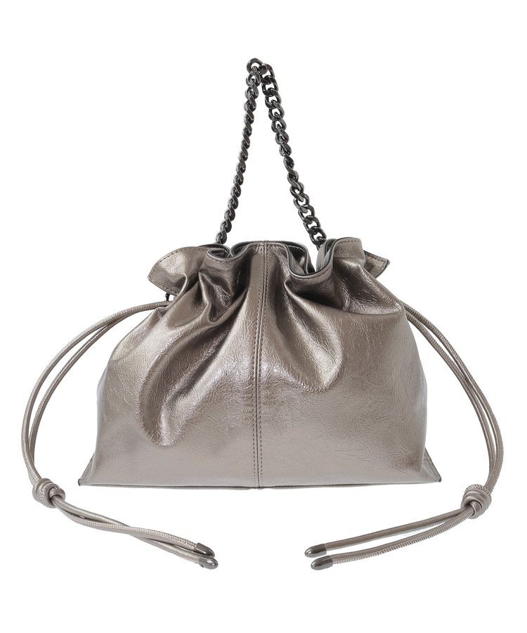 YECCA VECCA「2wayチェーンギャザーバッグ」|ハンドバッグ|