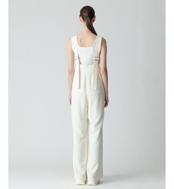 allureville「《ドラマ着用》ピンストライプサロペットパンツ」|オールインワン|