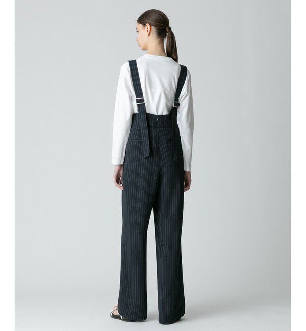 allureville「《ドラマ着用》ピンストライプサロペットパンツ」|オールインワン|